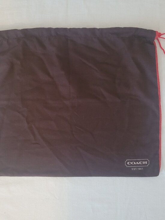 Coach Handbags - Coach Dust Bag Brown with Red
